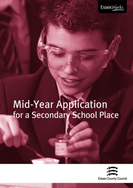 Mid-Year Application for a Secondary School Place