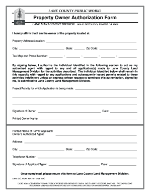 Property Owner Authorization Form.doc - Lane County Government - lanecounty