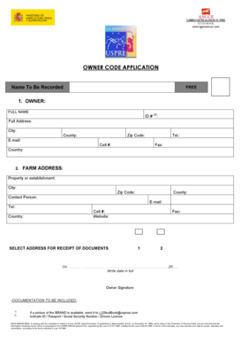 Owner Code Application