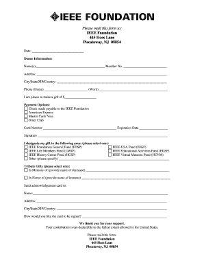 IEEE Foundation Donation Form