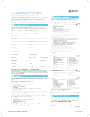 2010 IEEE Membership Application Form
