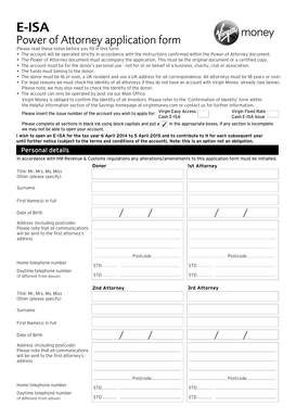 UK E-ISA Power of Attorney Application