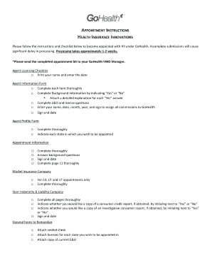 Health Insurance Innovations Agent Appointment Form