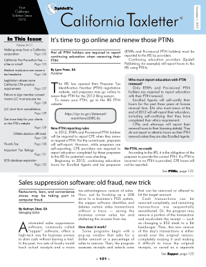 California Taxletter PTIN Renewal Guide