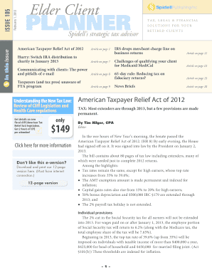 American Taxpayer Relief Act of 2012