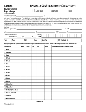 sedgwick county affidavit form