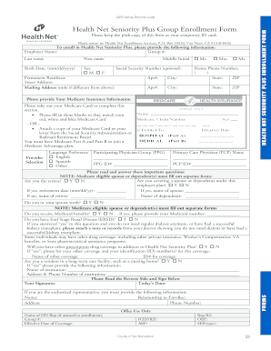 Health Net Seniority Plus Enrollment Form