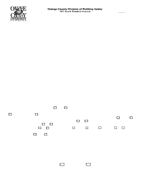 Orange County Building Permit Application