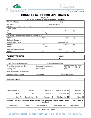 Commercial Permit Application