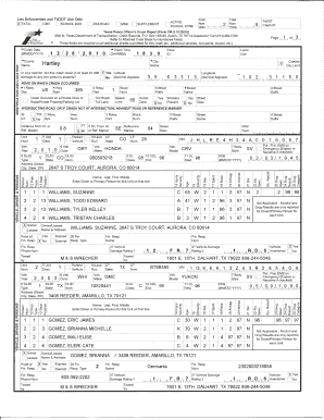 Texas Peace Officer's Crash Report