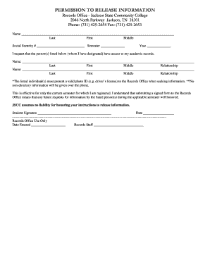 Permission to Release Information