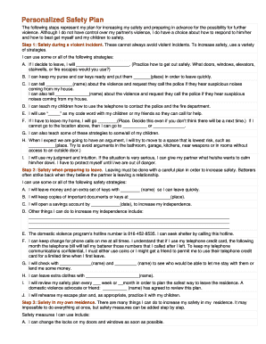 Personalized Safety Plan - circuit7