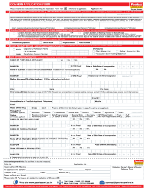 Common Application Form for Mutual Funds