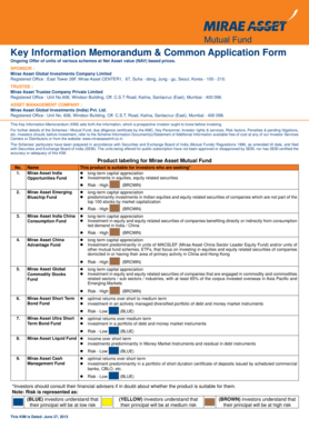 Mirae Asset Common Application Form