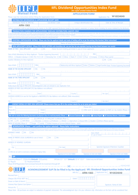 IIFL Dividend Opportunities Index Fund Application Form