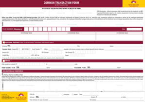 Common Transaction Form