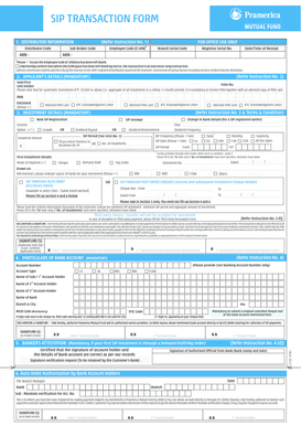 SIP Transaction Form