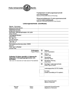 Certificate of Academic Achievement