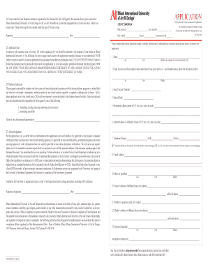 Miami International University Application Form