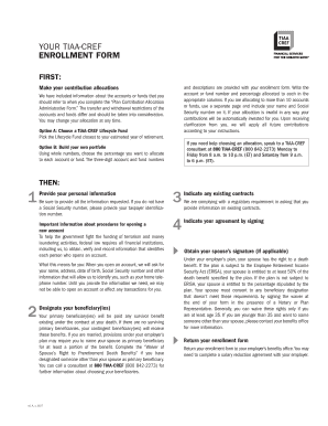TIAA-CREF Enrollment Form