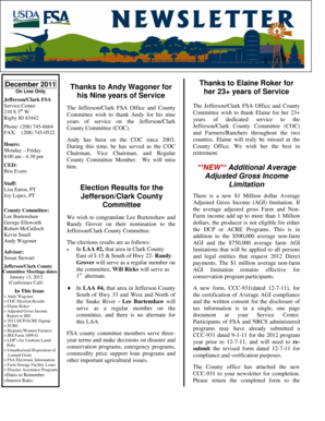 USDA Average Adjusted Gross Income Certification Form