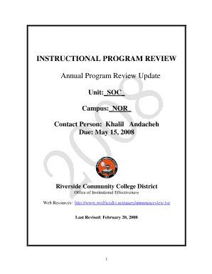 Annual Program Review Update - Norco College - norcocollege