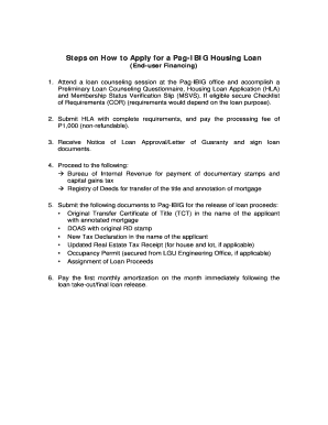 Steps on How to Apply for a Pag-IBIG Housing Loan