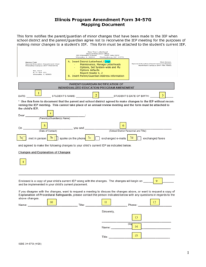 Illinois Program Amendment Form 34-57G
