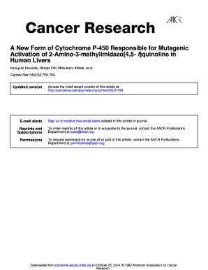 A New Form of Cytochrome P-450 Responsible ... - Cancer Research - cancerres aacrjournals