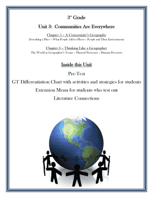 Unit 3 Communities Are Everywhere Pre-Test