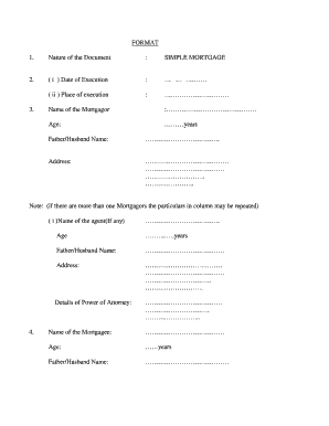 Simple Mortgage Agreement