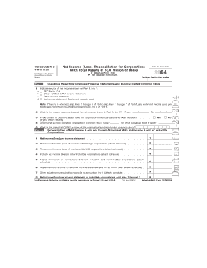 Schedule M-3 Form 1120