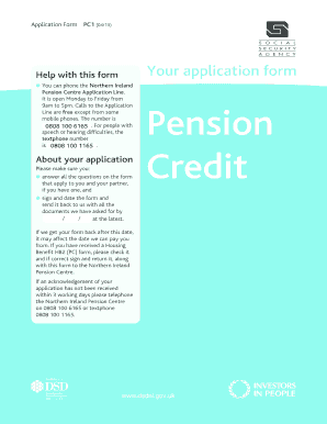 pc1 form pension credit