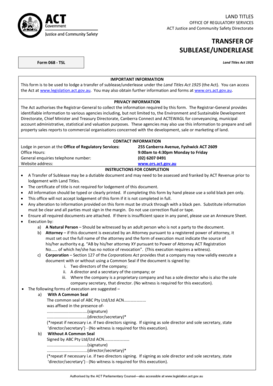 Transfer of Sublease Form 068