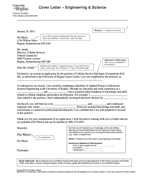 Cover Letter for Cellular Service Developer