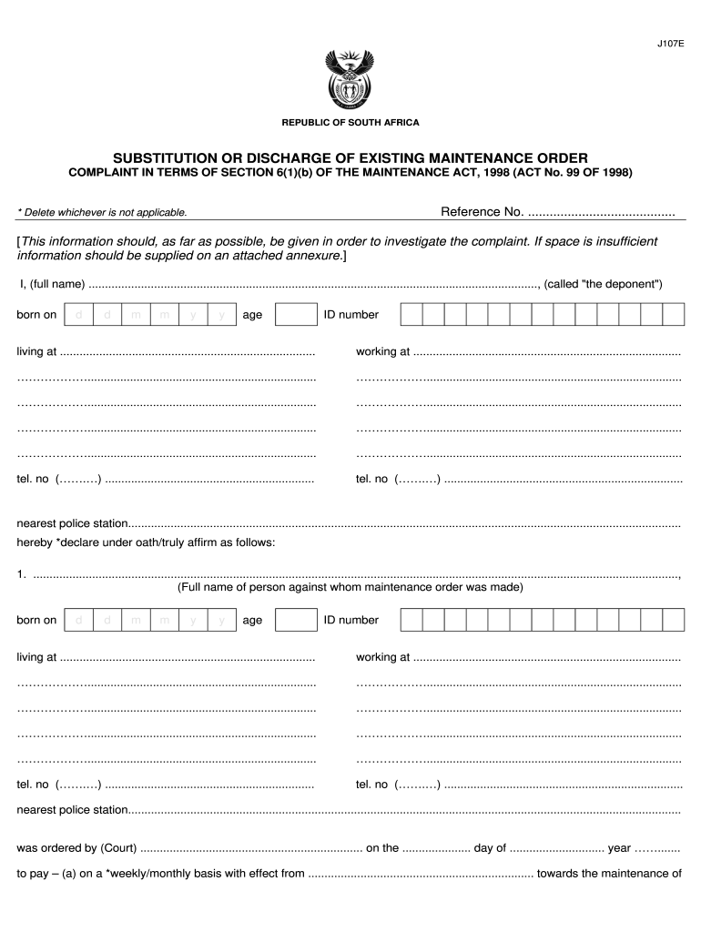 Maintenance Court Forms 2020 2022 Fill And Sign Printable Template