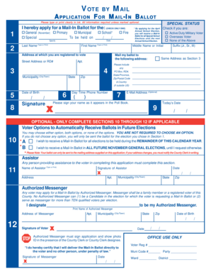 Vote by Mail Application
