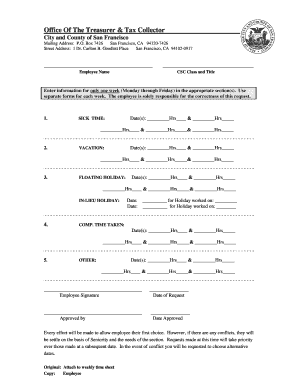 San Francisco Employee Leave Request Form