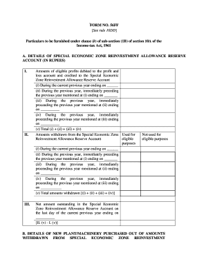 Form 56FF Special Economic Zone Reinvestment Allowance