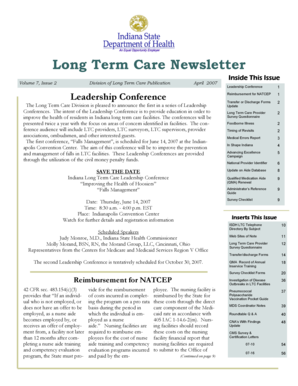 Indiana Long Term Care Transfer or Discharge Forms