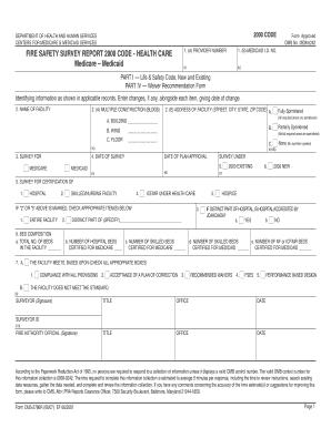 Fire Safety Survey Report Form