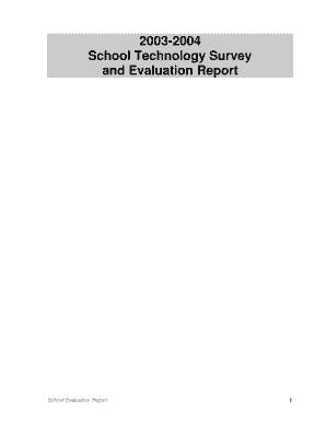 School Technology Survey and Evaluation Report