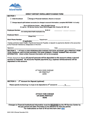 Direct Deposit Enrollment Form