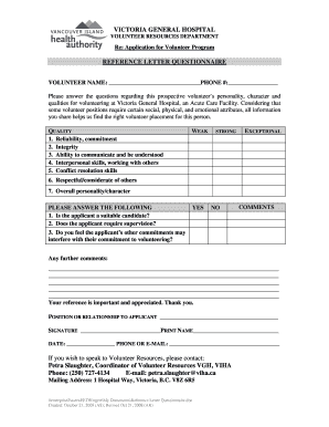 Reference letter format - VICTORIA GENERAL HOSPITAL REFERENCE LETTER ...