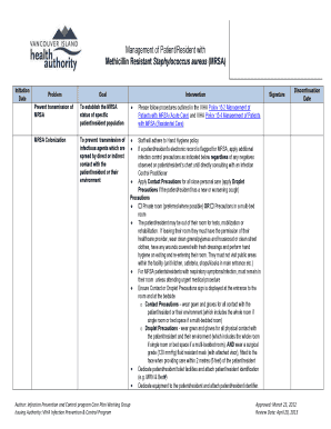 MRSA Management Protocol