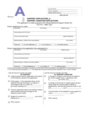 Form A - Government of Prince Edward Island - gov pe