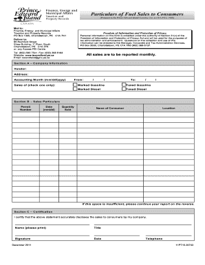 Prince Edward Island Gasoline Tax Form