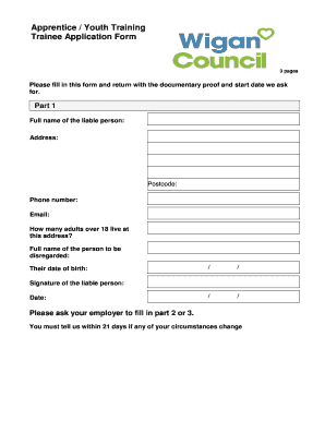 Trainee Application Form
