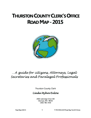 ROAD MAP TO THE THURSTON COUNTY CLERK39S OFFICE - co thurston wa