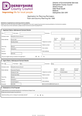 UK Planning Permission Application Form